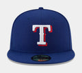 Texas Rangers Authentic Collection 59FIFTY Fitted Mens Hat (Blue)