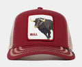 The Bull Trucker Mens Hat (Red)