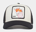The Flirty Bird Trucker Mens Hat (Black/White)