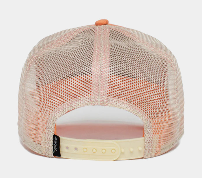 The Flirty Bird Trucker Mens Hat (Orange)