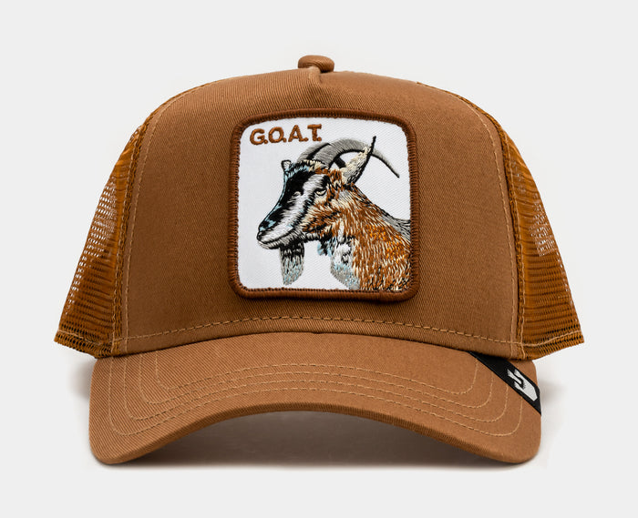 The Goat 14x14 Trucker Mens Hat (Brown)