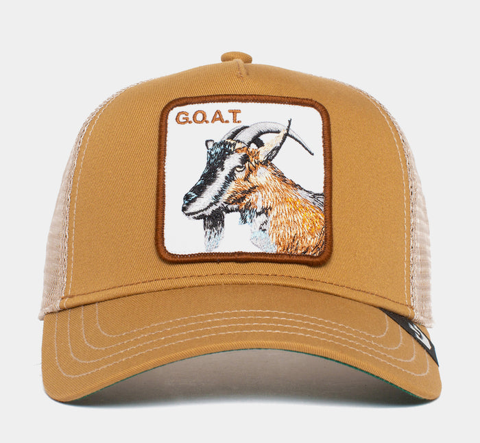 The Goat Trucker Mens Hat (Beige)