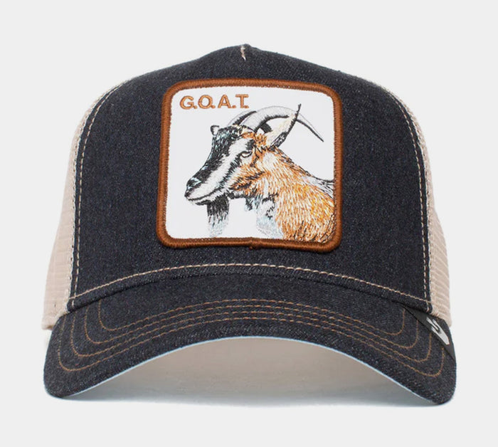 The Goat Trucker Mens Hat (Black)