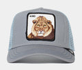 The King Lion Trucker Men Hat (Slate Blue)