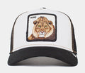 The King Lion Trucker Mens Hat (Black/White)