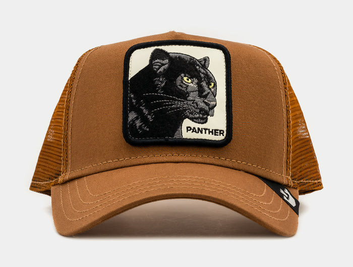 The Panther 14x14 Trucker Mens Hat (Black/Brown)