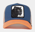 The Panther Trucker Mens Hat (Blue/Orange)