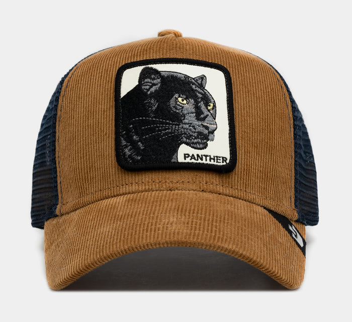 The Panther Trucker Mens Hat (Brown)
