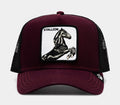 The Stallion 14x14 Trucker Mens Hat (Maroon/Black)