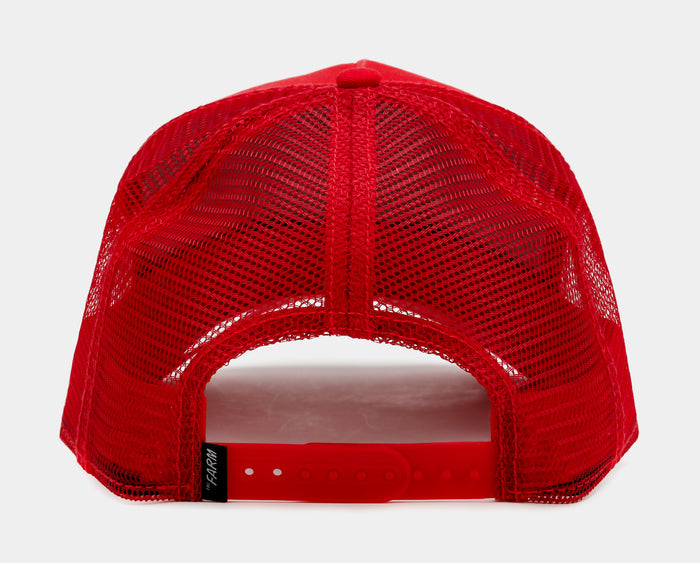 The Stallion 14x14 Trucker Mens Hat (Red/Black)