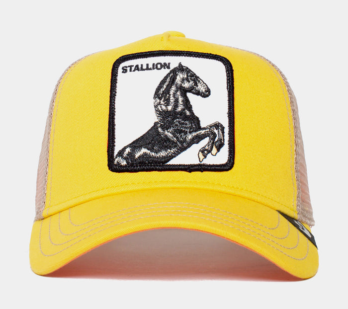 The Stallion Trucker Mens Hat (Yellow)
