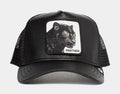 The Truth Will Prevail Leather Trucker Mens Hat (Black)