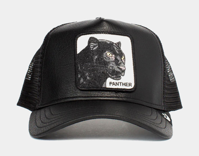 The Truth Will Prevail Leather Trucker Mens Hat (Black)