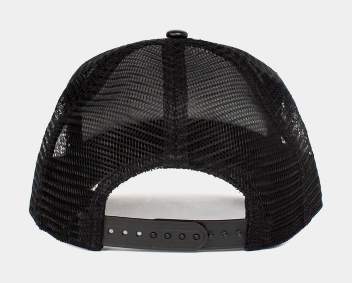 The Truth Will Prevail Leather Trucker Mens Hat (Black)