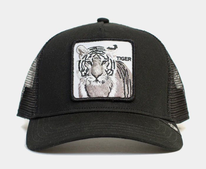 The White Tiger Trucker Mens Hat (Black)