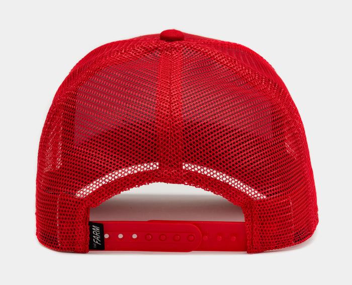 The White Tiger Trucker Mens Hat (Red)