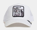 The White Tiger Trucker Mens Hat (White)
