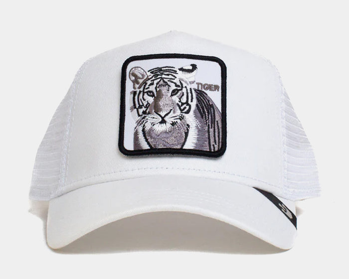 The White Tiger Trucker Mens Hat (White)