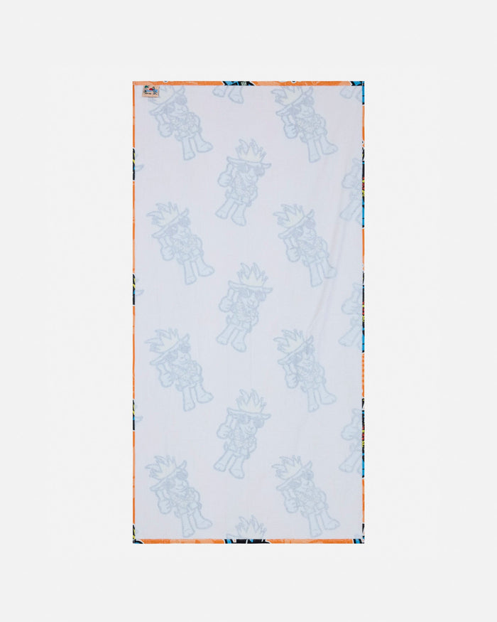 Beach towel on a white background