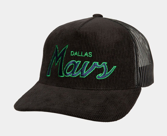 Times Up Dallas Mavericks Trucker Mens Hat (Black/Blue)