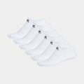 Trefoil 6 Pack No Show Mens Socks (White)