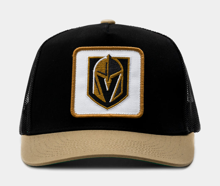 Truck It Las Vegas Golden Knights Trucker Mens Hat (Black/Gold)