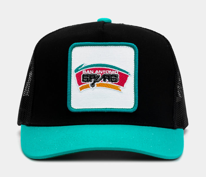 Truck It San Antonio Spurs Trucker Mens Hat (Black/Aqua)