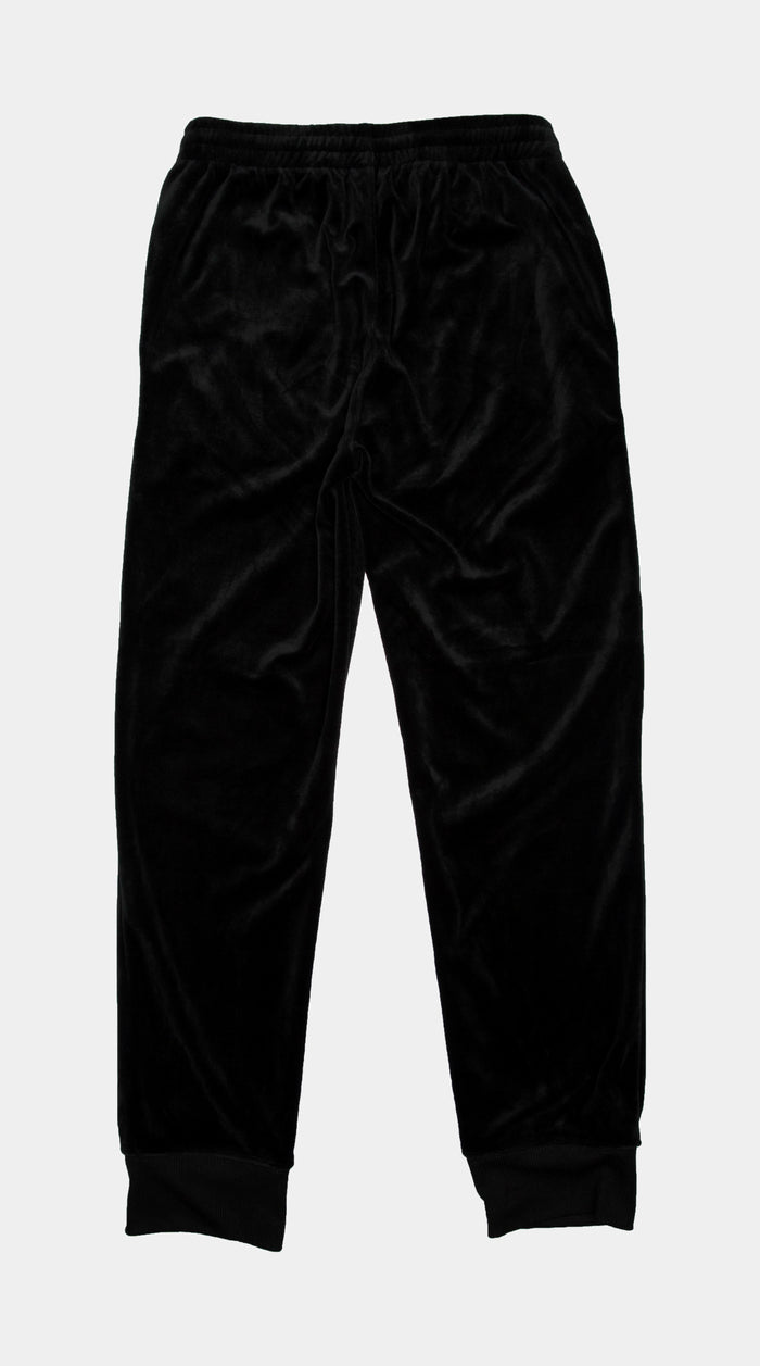 Velour Jogger Grade School Pants (Black)