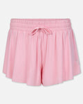 Front of women's pink butterfly shorts#color_pink