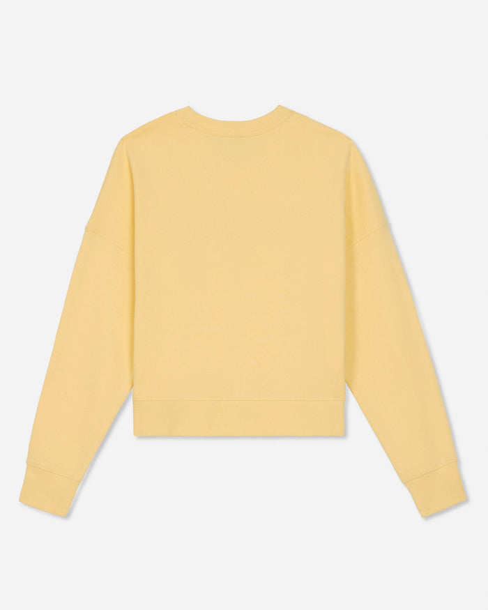 Back of oversized corn milk crewneck#color_corn-milk