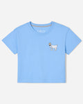 Front of carolina blue OG Women's Crop Top#color_carolina-blue