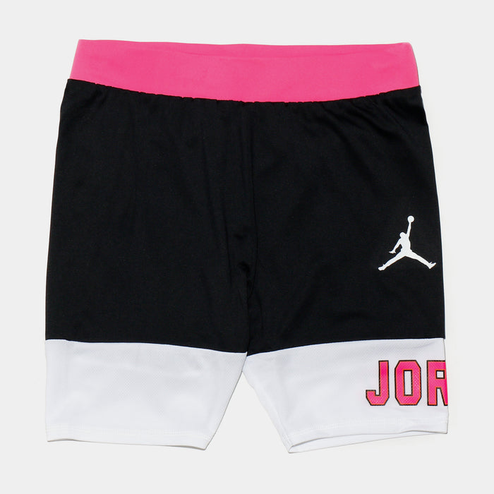 You Can Play Bike Shorts Grade School Shorts (Black/Pink)